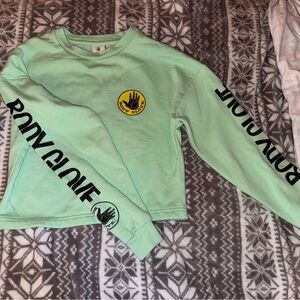 Body Glove Green and Yellow Hoodie Sweatshirt